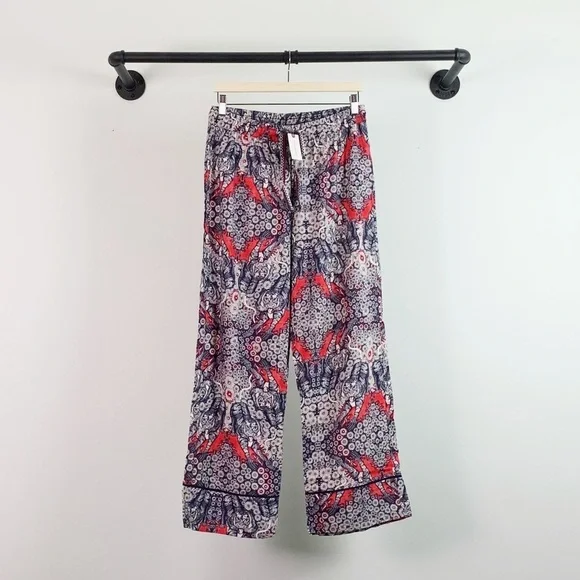 NWT Anthropologie Florence Balducci Menagerie Flannel Printed Sleep Pants - Picture 7 of 13